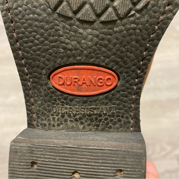 Durango Cowboy Boots Women's 7 B Brown Leather Western Cowgirl Country RD5002 - Picture 14 of 15